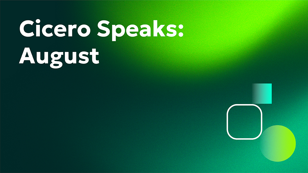 Maximize training impact with Cicero’s new features: group simulations, self-reflection, and replay